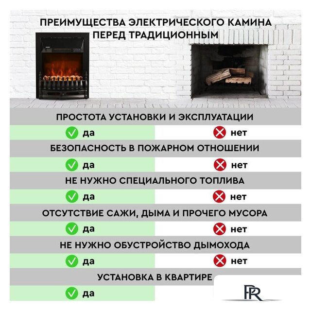 Электрокамин Planta PFP-FS400 (черный) - Изображение №11 — Интернет-магазин ПроЗаказ