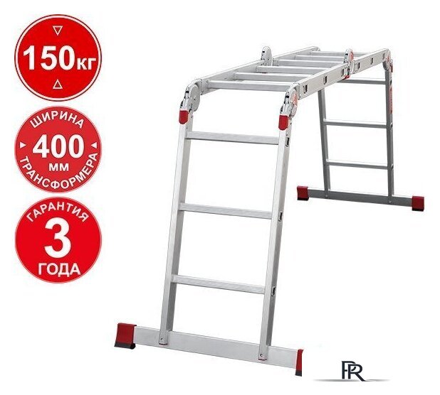 Лестница-трансформер Новая высота NV 332 трансформер 4х3 ступеней - Изображение №1 — Интернет-магазин ПроЗаказ
