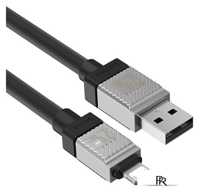 Кабель Baseus CoolPlay Series USB Type-A - Lightning (1 м, черный) - Изображение №7 — Интернет-магазин ПроЗаказ