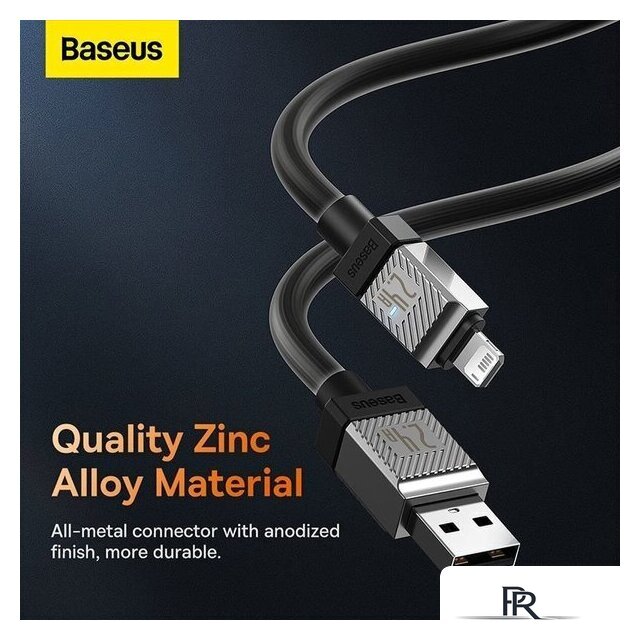 Кабель Baseus CoolPlay Series USB Type-A - Lightning (1 м, черный) - Изображение №16 — Интернет-магазин ПроЗаказ