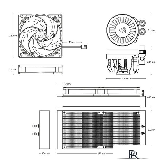 Система жидкостного охлаждения для процессора Arctic Liquid Freezer III 240 A-RGB White ACFRE00150A - Изображение №3 — Интернет-магазин ПроЗаказ