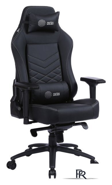 Игровое (геймерское) кресло CACTUS CS-CHR-0112BL (черный) - Изображение №1 — Интернет-магазин ПроЗаказ