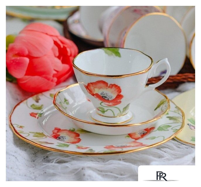 Набор чашек Royal Albert Poppy 40017570 - Изображение №3 — Интернет-магазин ПроЗаказ