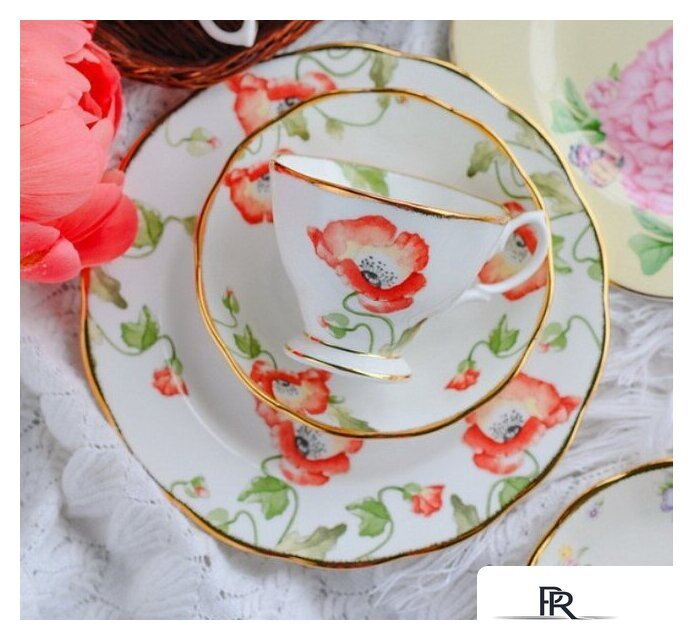 Набор чашек Royal Albert Poppy 40017570 - Изображение №2 — Интернет-магазин ПроЗаказ