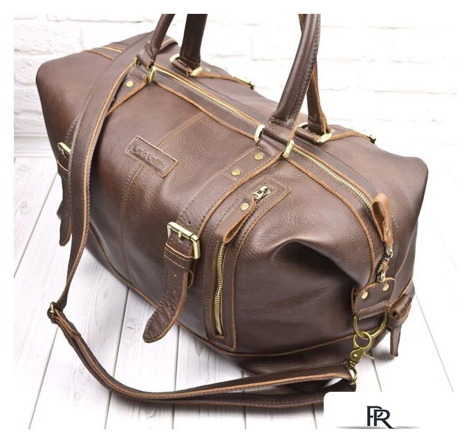 Дорожная сумка Carlo Gattini Sinfonica Campora 4019-04 (темно-коричневый) - Изображение №4 — Интернет-магазин ПроЗаказ
