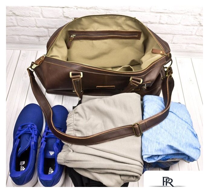 Дорожная сумка Carlo Gattini Sinfonica Campora 4019-04 (темно-коричневый) - Изображение №6 — Интернет-магазин ПроЗаказ