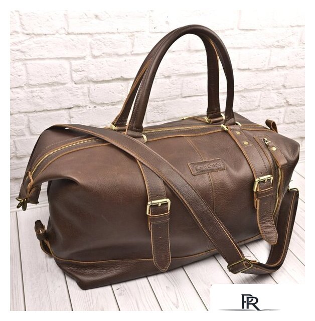 Дорожная сумка Carlo Gattini Sinfonica Campora 4019-04 (темно-коричневый) - Изображение №3 — Интернет-магазин ПроЗаказ