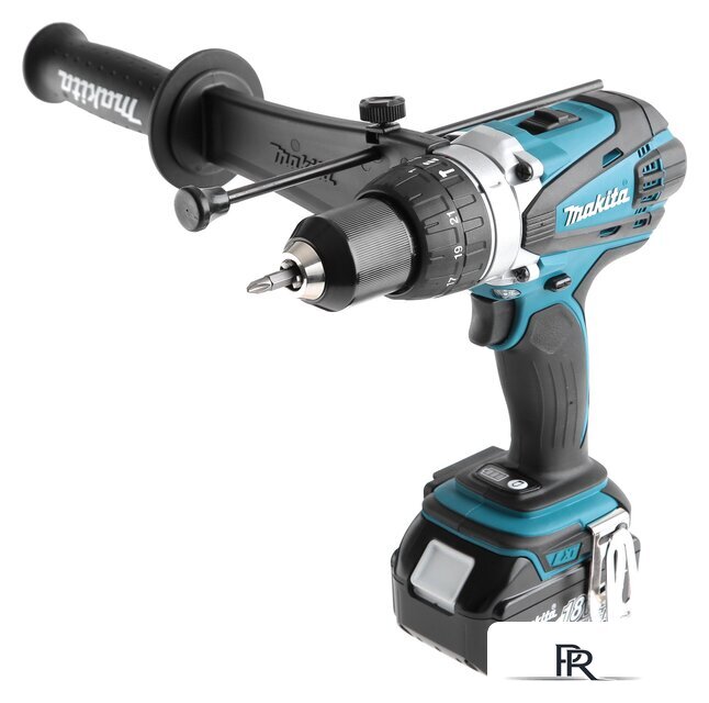 Ударная дрель-шуруповерт Makita DHP458RFE (с 2-мя АКБ, кейс) - Изображение №1 — Интернет-магазин ПроЗаказ