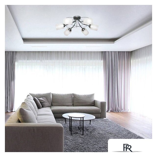 Припотолочная люстра Элетех Орбиталь 161 НСБ 01-6х60-106 Е27 1005404584 (хром) - Изображение №5 — Интернет-магазин ПроЗаказ