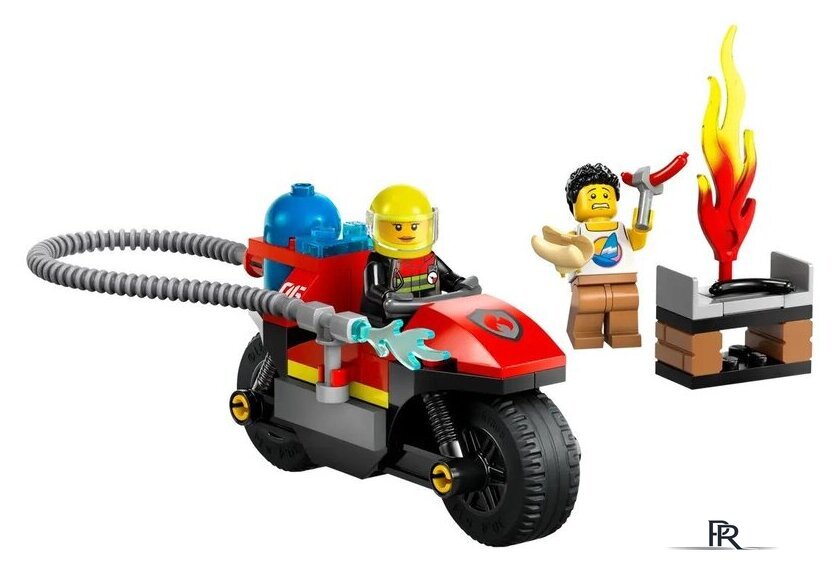 Конструктор LEGO City 60410 Пожарный мотоцикл - Изображение №3 — Интернет-магазин ПроЗаказ