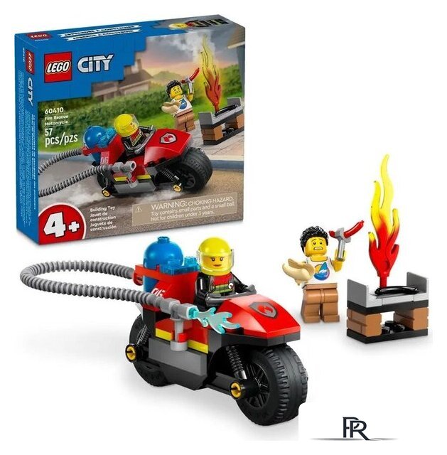 Конструктор LEGO City 60410 Пожарный мотоцикл - Изображение №2 — Интернет-магазин ПроЗаказ