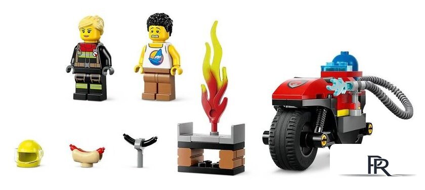Конструктор LEGO City 60410 Пожарный мотоцикл - Изображение №4 — Интернет-магазин ПроЗаказ