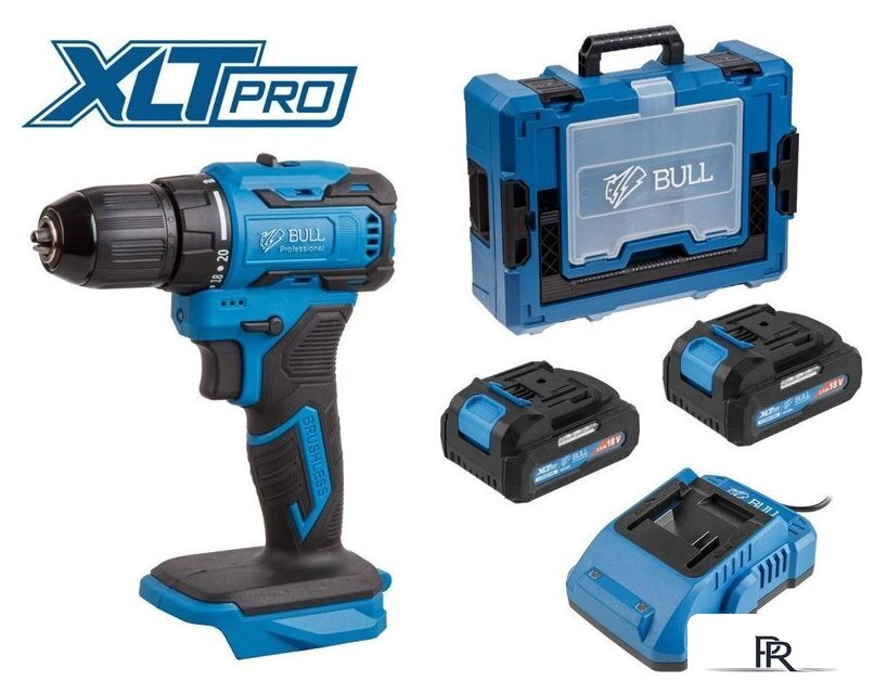 Дрель-шуруповерт Bull SR 1804 1329881 (с 2-мя АКБ, кейс) - Изображение №1 — Интернет-магазин ПроЗаказ
