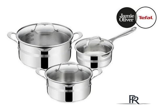 Набор кастрюль Tefal Jamie Oliver Cook Smart E311S674 - Изображение №1 — Интернет-магазин ПроЗаказ