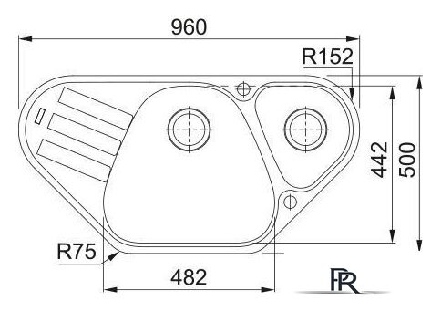 Кухонная мойка Franke Antea AZG 661-E 114.0676.229 (каменно-серый) - Изображение №2 — Интернет-магазин ПроЗаказ