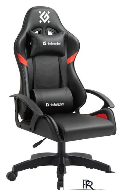 Игровое (геймерское) кресло Defender Sharm (черный/красный) - Изображение №1 — Интернет-магазин ПроЗаказ