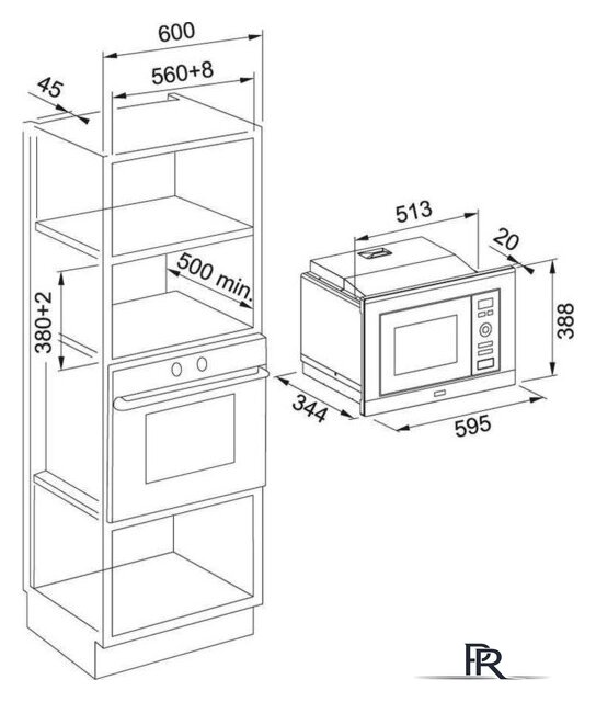 Микроволновая печь Franke FSL 20 MW BK - Изображение №3 — Интернет-магазин ПроЗаказ