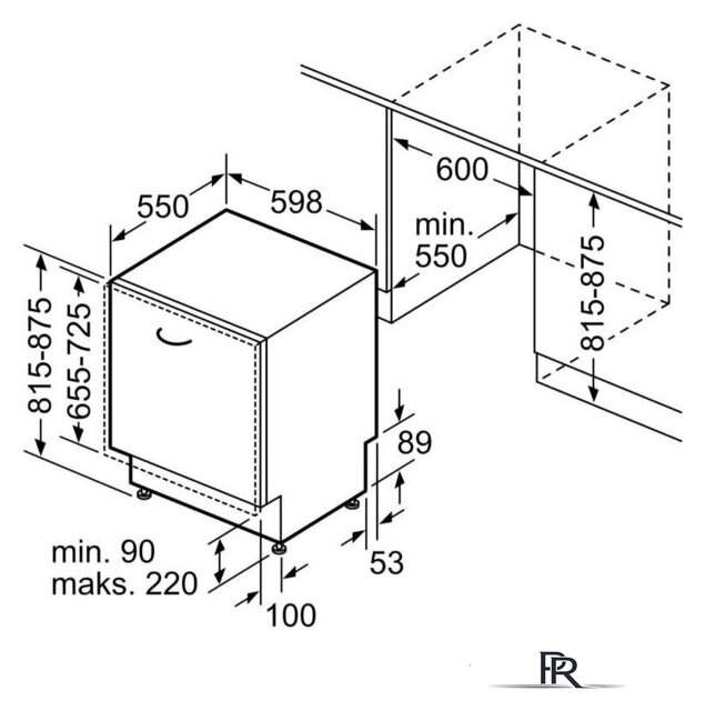 Встраиваемая посудомоечная машина Bosch Serie 2 SMV25AX07F - Изображение №12 — Интернет-магазин ПроЗаказ