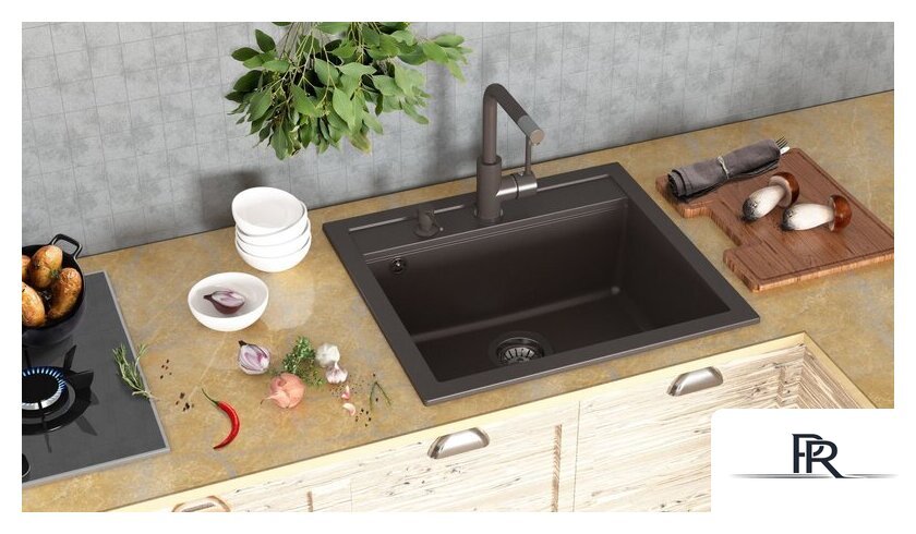 Кухонная мойка Aquasanita Quadro SQQ100W (beige 110) - Изображение №15 — Интернет-магазин ПроЗаказ