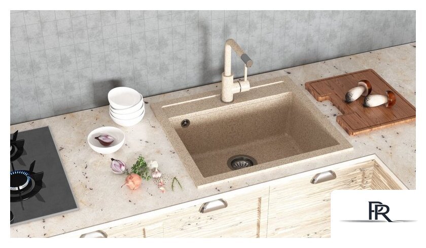 Кухонная мойка Aquasanita Quadro SQQ100W (beige 110) - Изображение №14 — Интернет-магазин ПроЗаказ