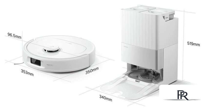 Робот-пылесос Roborock Qrevo 5AE (евровилка, с английской озвучкой, белый) - Изображение №16 — Интернет-магазин ПроЗаказ
