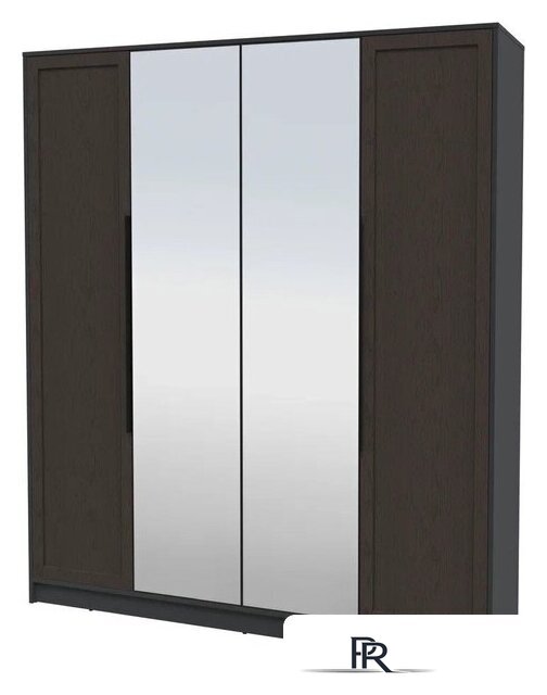 Шкаф распашной Интерлиния Концепт Тренд КТ-Ш4(з) (антрацит/дуб английский) - Изображение №1 — Интернет-магазин ПроЗаказ