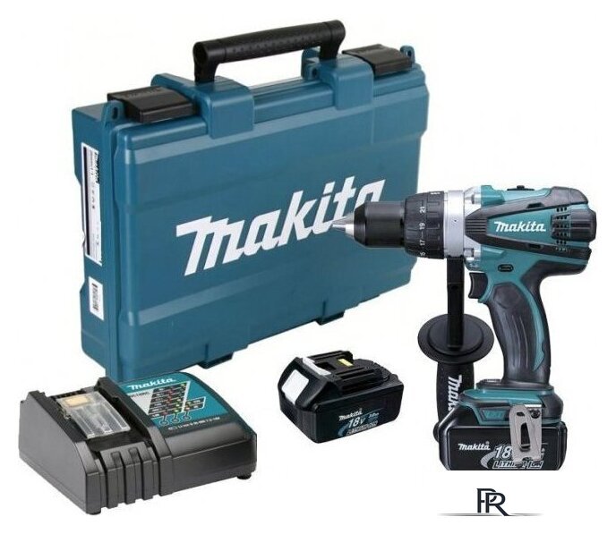 Дрель-шуруповерт Makita DDF458RFE (с 2-мя АКБ, кейс) - Изображение №1 — Интернет-магазин ПроЗаказ