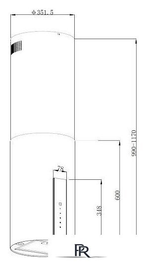 Кухонная вытяжка Korting KHA 35808 DW Cylinder - Изображение №2 — Интернет-магазин ПроЗаказ