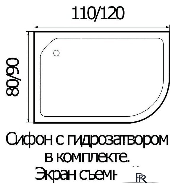 Душевая кабина River Dunay 120/90/24 MT R - Изображение №3 — Интернет-магазин ПроЗаказ