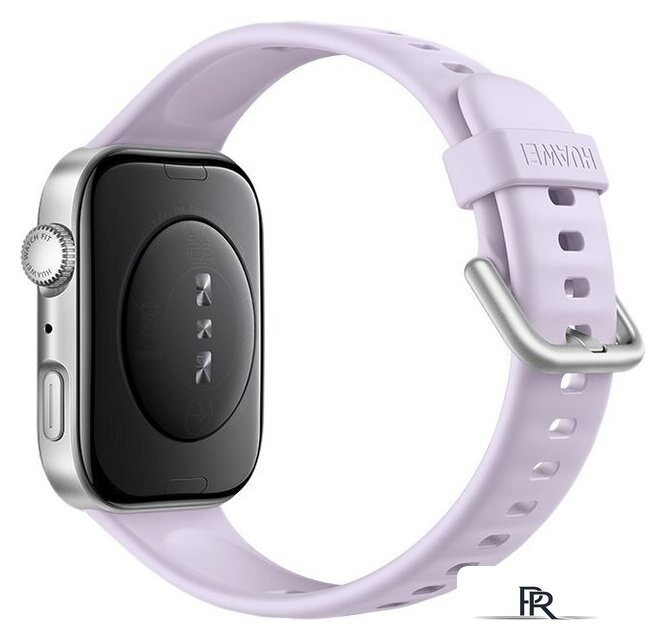 Умные часы Huawei Watch FIT 4 (серебристый, с сиреневым силиконовым ремешком, международная версия) - Изображение №2 — Интернет-магазин ПроЗаказ