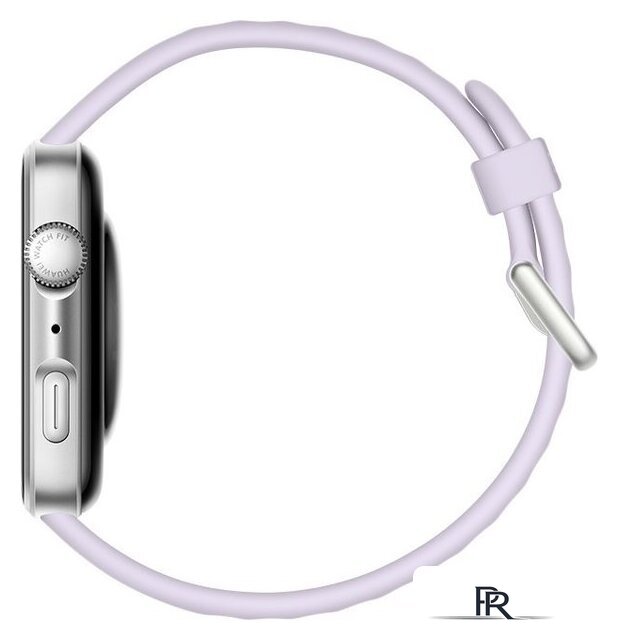 Умные часы Huawei Watch FIT 4 (серебристый, с сиреневым силиконовым ремешком, международная версия) - Изображение №4 — Интернет-магазин ПроЗаказ