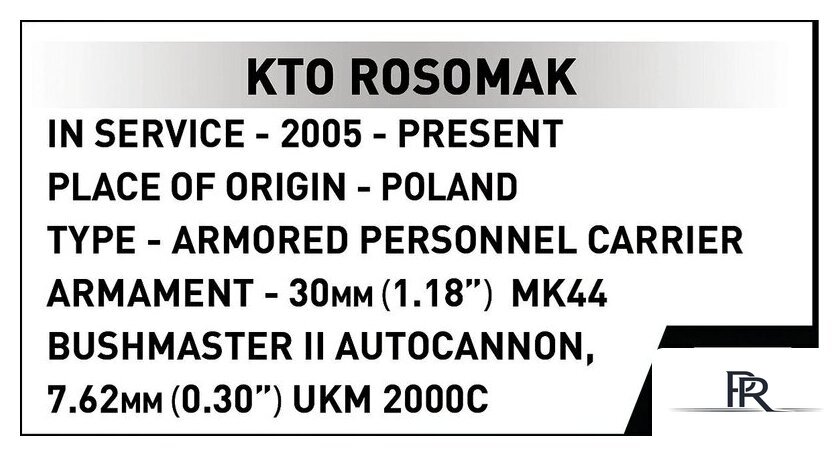 Конструктор Cobi Armed Forces KTO Rosomak - Изображение №8 — Интернет-магазин ПроЗаказ