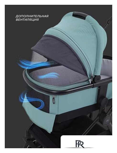 Универсальная коляска MOWbaby Amber MB067 (2 в 1, мятный) - Изображение №12 — Интернет-магазин ПроЗаказ
