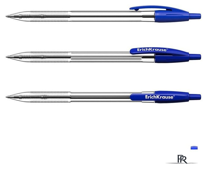 Набор шариковых ручек Erich Krause R-301 Classic Matic синий 46750 (4 шт) - Изображение №2 — Интернет-магазин ПроЗаказ