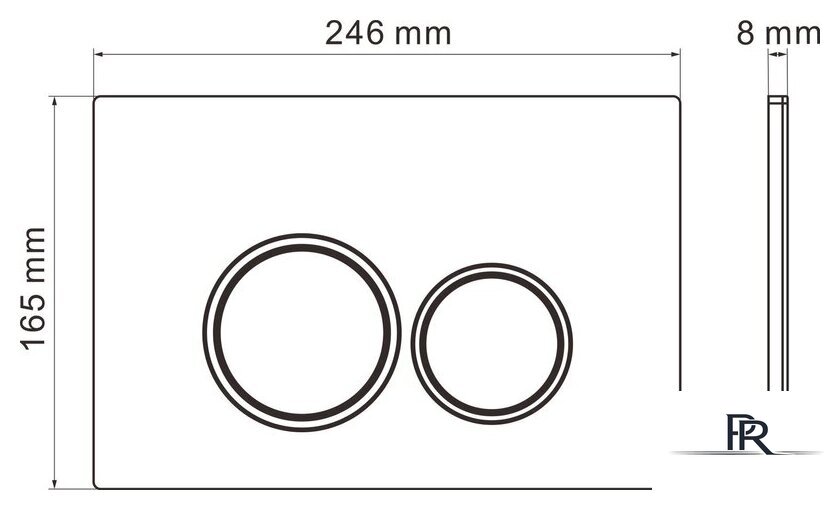 Унитаз подвесной Roxen Antares One Rimless 6 в 1 StounFix Dual Fresh 524734 (кнопка: матовая) - Изображение №17 — Интернет-магазин ПроЗаказ
