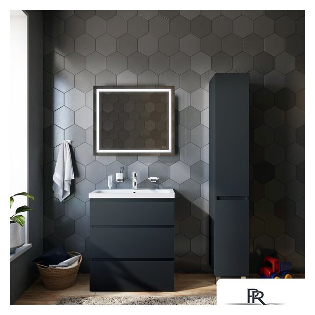  AM.PM Шкаф-пенал Gem S 30 M91CSR0306GM (правый, графит матовый) - Изображение №6 — Интернет-магазин ПроЗаказ