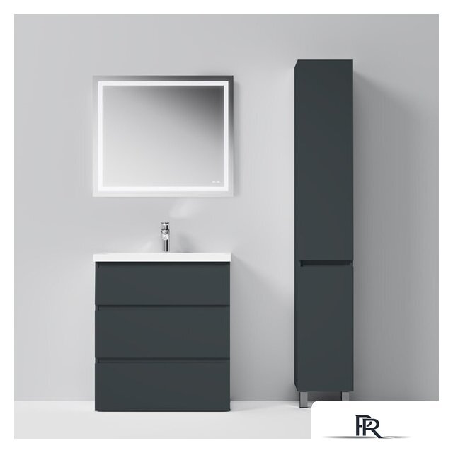  AM.PM Шкаф-пенал Gem S 30 M91CSR0306GM (правый, графит матовый) - Изображение №5 — Интернет-магазин ПроЗаказ