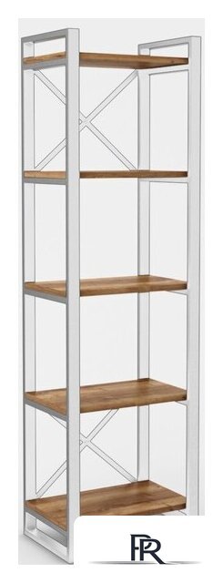 Стеллаж Hype Mebel Стандарт 50x200 (белый/дуб галифакс олово) - Изображение №1 — Интернет-магазин ПроЗаказ