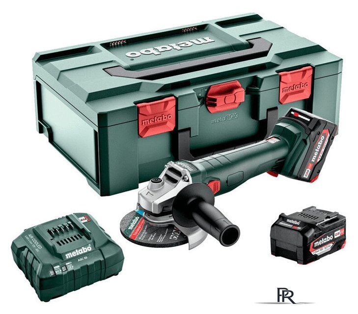 Угловая шлифмашина Metabo W 18 L 9-125 602249650 (с 2-мя АКБ 5.2 А•ч, кейс) - Изображение №1 — Интернет-магазин ПроЗаказ