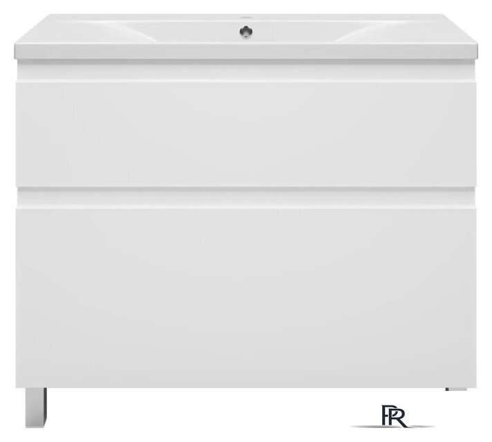  Misty Тумба под умывальник Лаки 100 П-Лак-01100-0112Я+RCW-1403100WH - Изображение №2 — Интернет-магазин ПроЗаказ