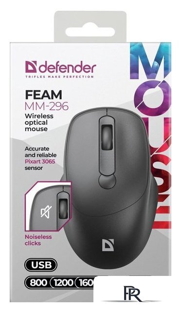 Мышь Defender Feam MM-296 (черный) - Изображение №3 — Интернет-магазин ПроЗаказ