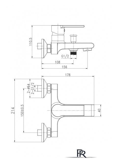 Смеситель Cersanit Brasko A63021 - Изображение №2 — Интернет-магазин ПроЗаказ