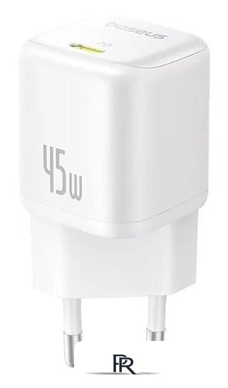 Сетевое зарядное Baseus PicoGo Fast Charger 1C 45W P10176800213-00 (белый) - Изображение №1 — Интернет-магазин ПроЗаказ