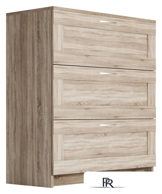 Комод Mio Tesoro Сириус 3 ящика 2.02.02.050.3 (дуб сонома) - Изображение №1 — Интернет-магазин ПроЗаказ