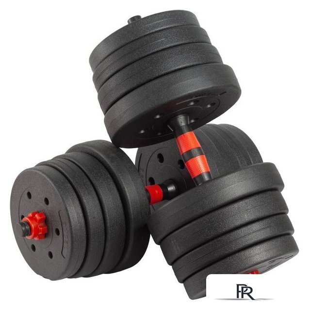 Набор гантелей с грифом для штанги VictoryFit VF-DC300 2x15 кг - Изображение №1 — Интернет-магазин ПроЗаказ