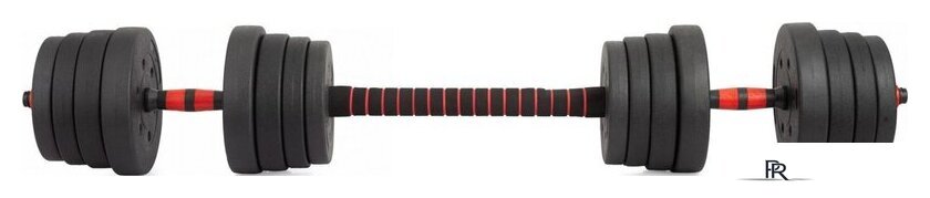 Набор гантелей с грифом для штанги VictoryFit VF-DC300 2x15 кг - Изображение №3 — Интернет-магазин ПроЗаказ