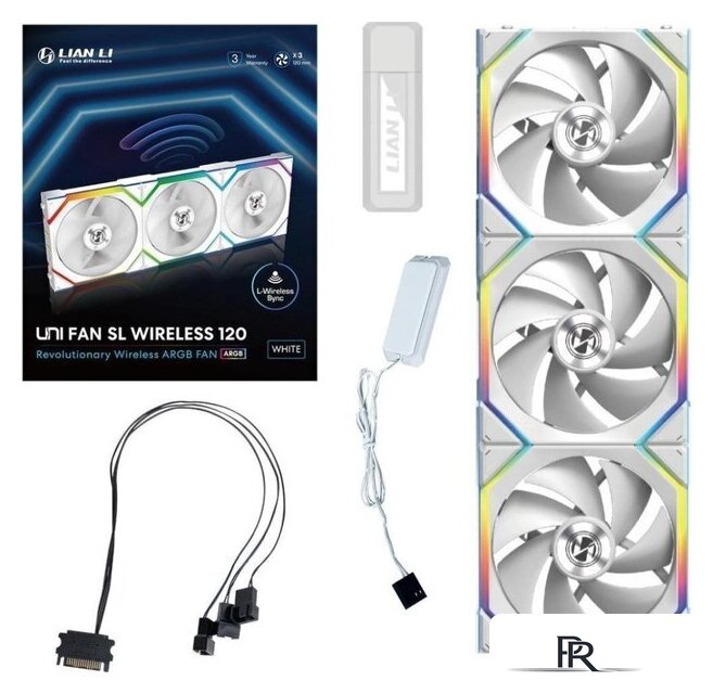 Комплект вентиляторов для корпуса с контроллером Lian Li Uni Fan SL 120 Wireless G99.12SL1W3W.00 - Изображение №11 — Интернет-магазин ПроЗаказ