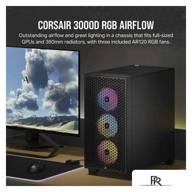 Корпус Corsair 3000D RGB Airflow CC-9011255-WW - Изображение №5 — Интернет-магазин ПроЗаказ