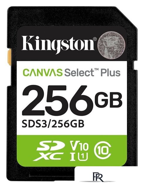 Карта памяти Kingston Canvas Select Plus SDXC 256GB SDS3/256GB - Изображение №1 — Интернет-магазин ПроЗаказ