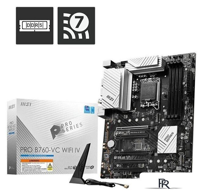 Материнская плата MSI PRO B760-VC WIFI IV - Изображение №5 — Интернет-магазин ПроЗаказ